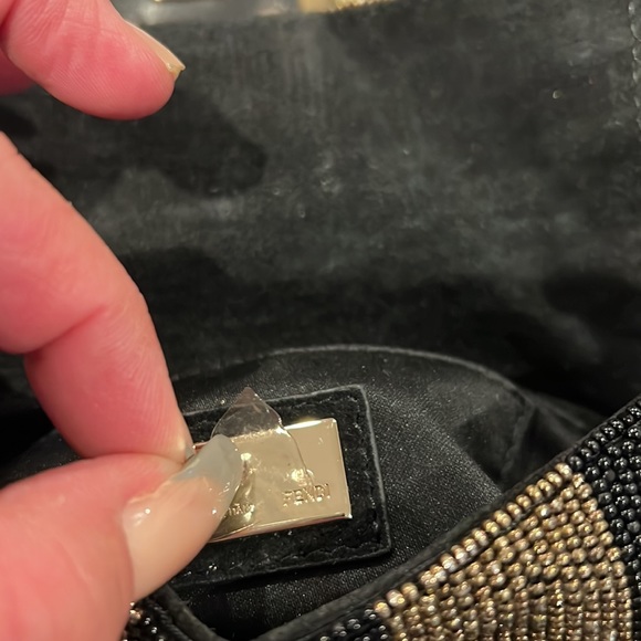 RARE FENDI Beaded Baguette w/ Crystal Closure NWOT - Picture 12 of 13